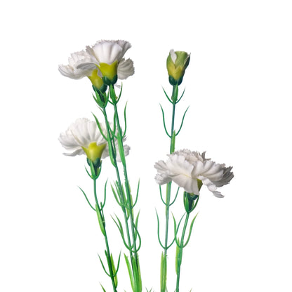 Vara de Clavelina artificial de 60 cm, color blanco