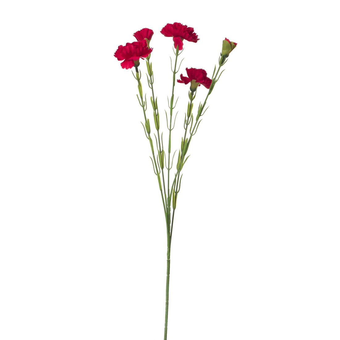 Vara de Clavelina artificial de 60 cm, color rojo