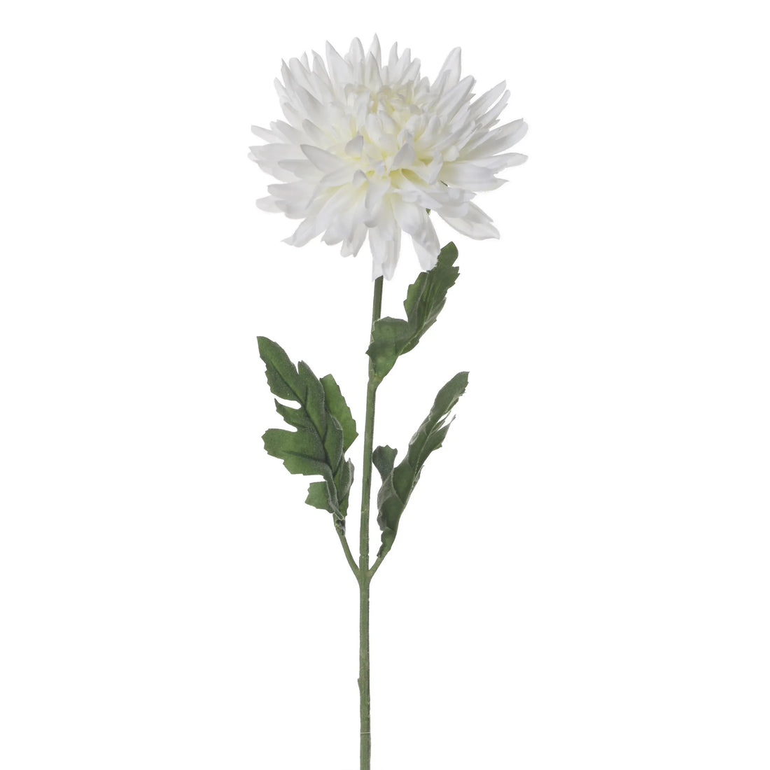 Vara de Crisantemo artificial de 60 cm, color blanco