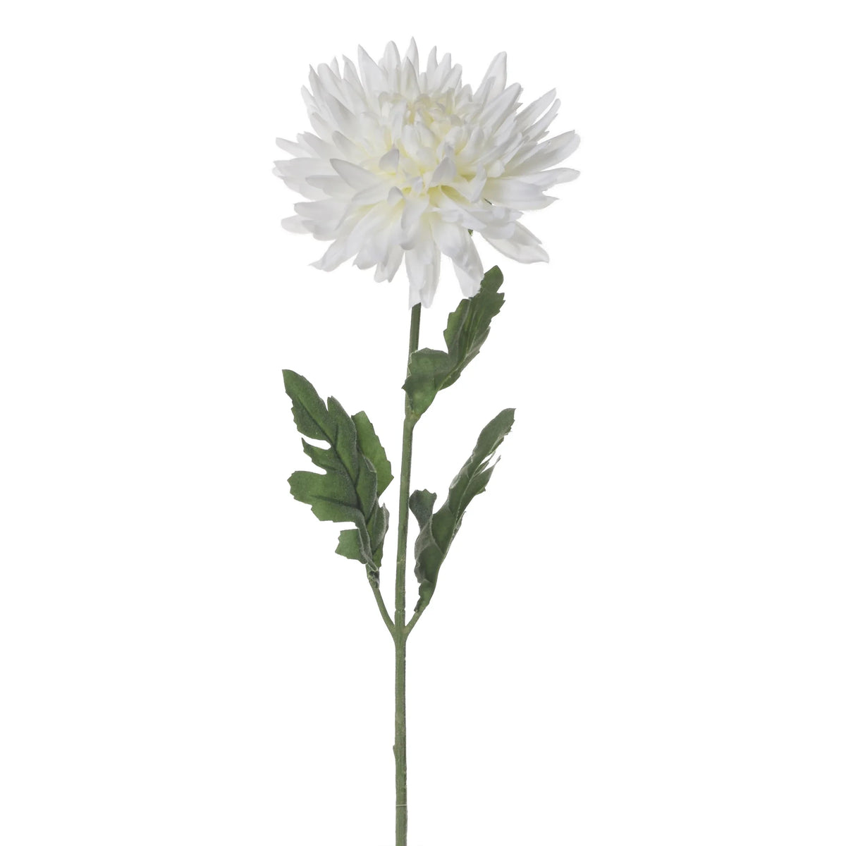 Vara de Crisantemo artificial de 60 cm, color blanco