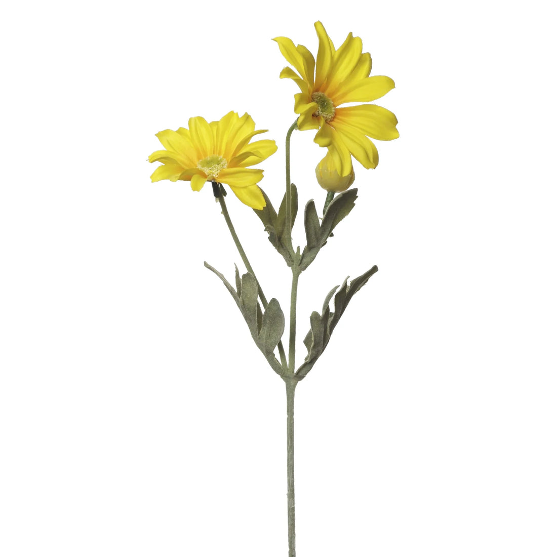 Vara de Margarita artificial de 37 cm, color amarillo