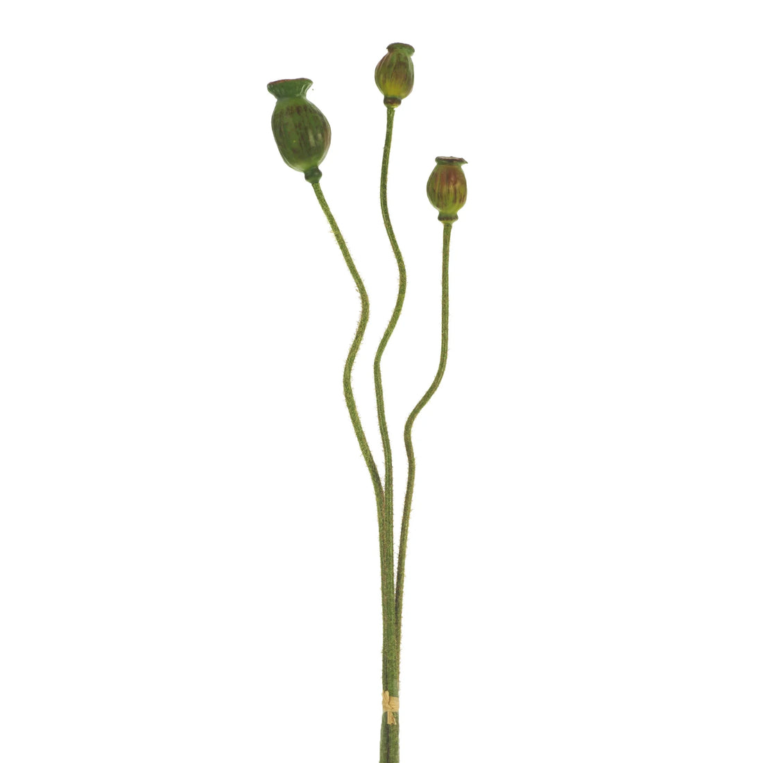 Vara de Semilla de Amapola artificial de 78 cm, color verde