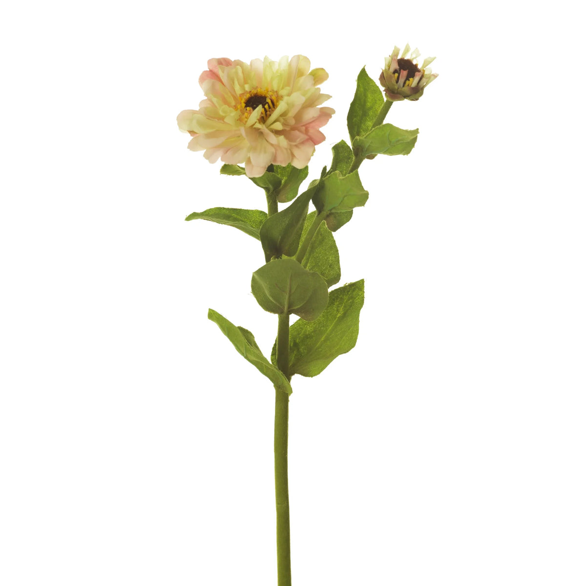 Zinnia artificial de 69 cm, color rosa
