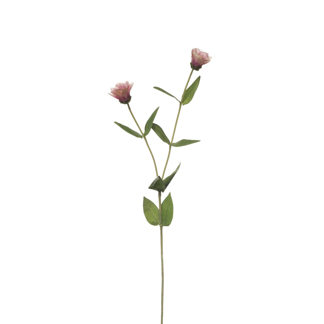 Zinnia artificial Mini de 55 cm, color rosa pálido